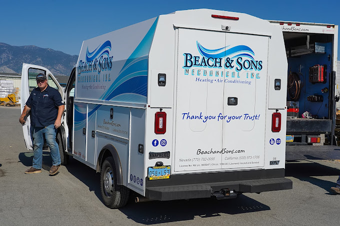 Beach & Sons company truck Beach & Sons company truck